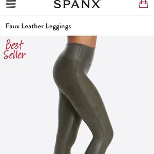 SPANX FAUX LEATHER LEGGINGS